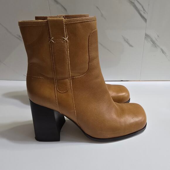 Free People Naomi Ankle Boots Camel Brown Size 11 - Picture 7 of 12
